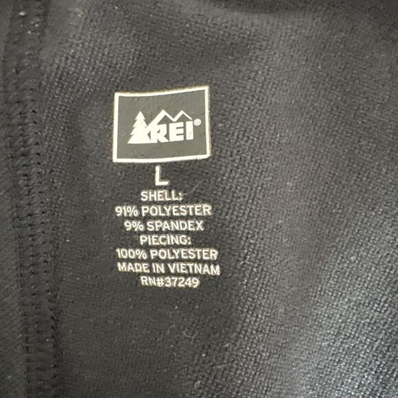 REI Pants Womens Large Black Straight Stretch Athleisure Ankle Zip Elastic Waist - Picture 11 of 14